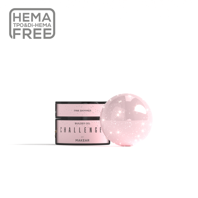 Challengel Shimmer Pink HG13- builder gel 15ml