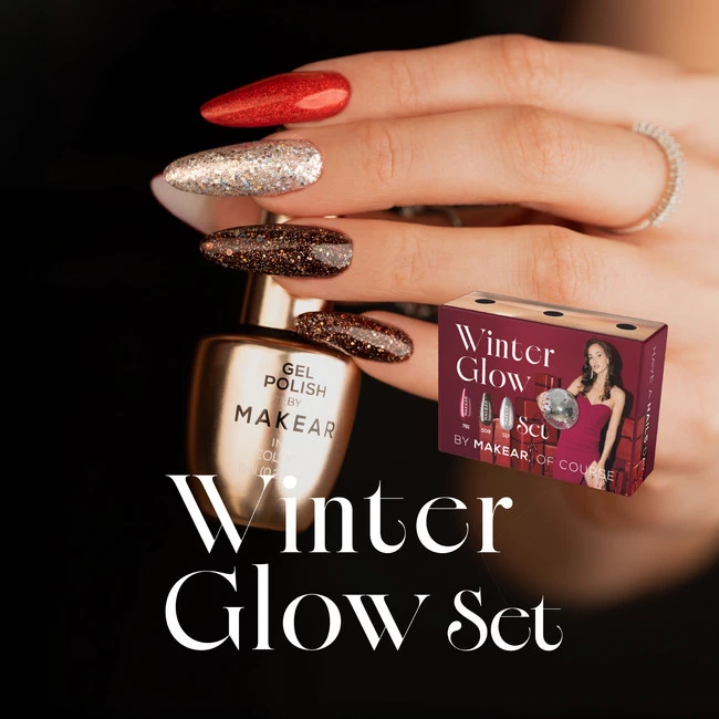 Makear Winter Glow Set - 3 x Gel Uv Polish