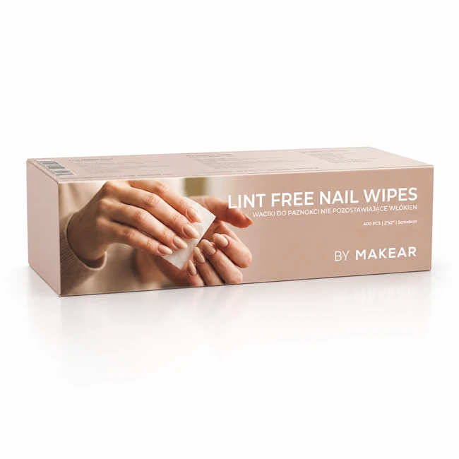 Lint Free Nail Wipes 400 pct 5 x 5 cm - Black