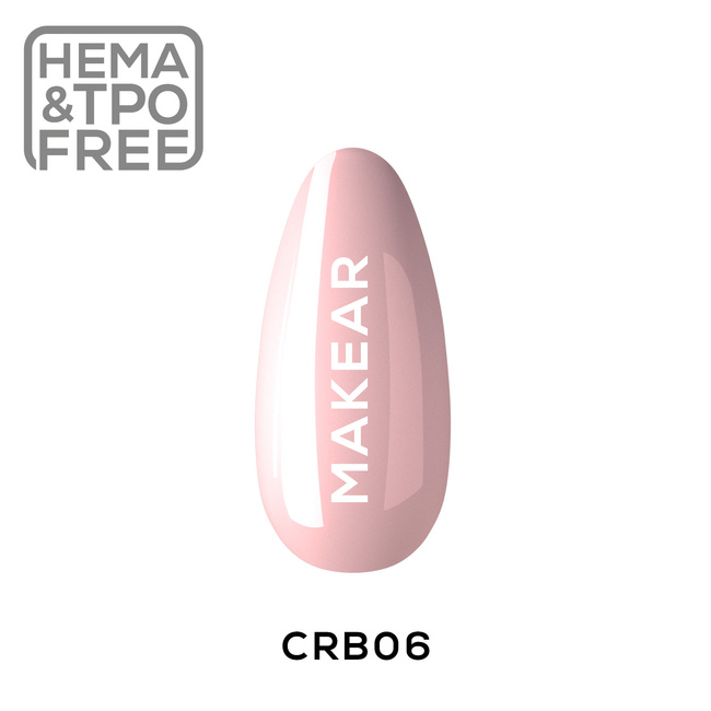 CRB06 Fersken - farve gummibase