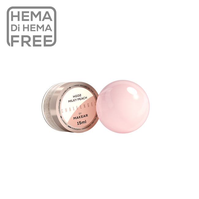 Challengel Milky Peach HG02 - builder gel 15 ml