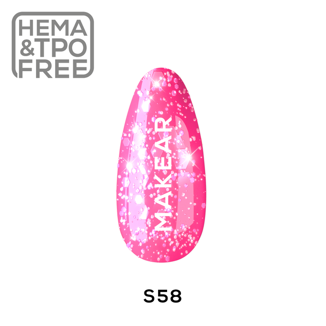 S58 Pink Star - UV Gel Polish Makear