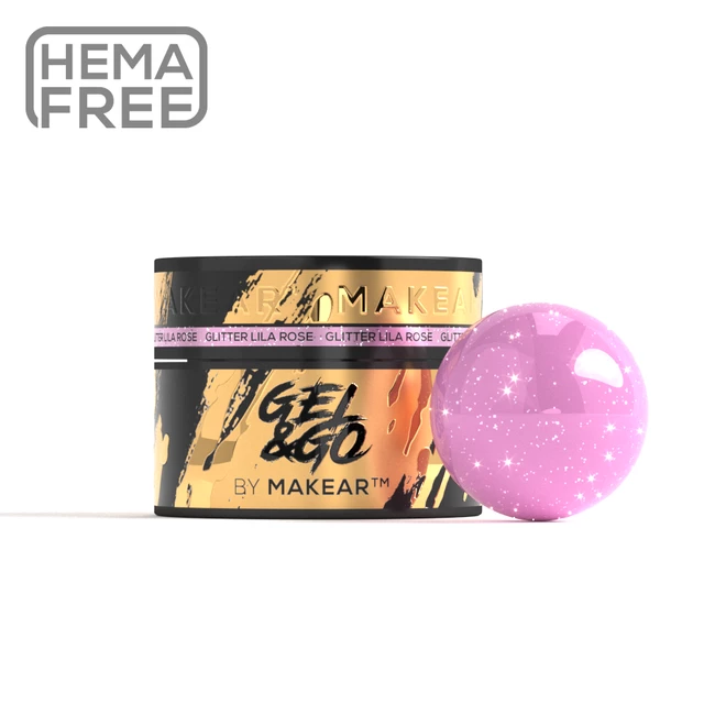 Gel&Go Glitter Lila Rose GG24 - builder gel 50ml | SED
