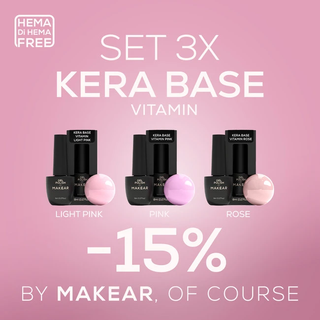 Set Kera Base Color Vitamin 3x 8 ml