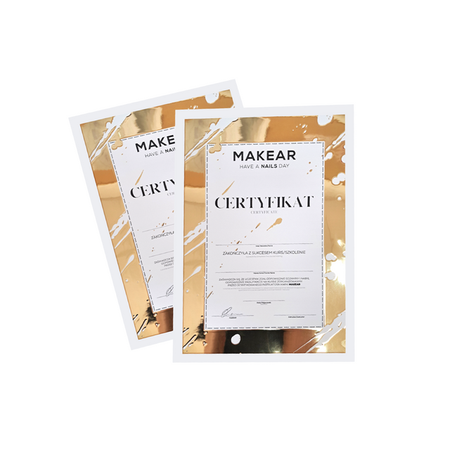 MAKEAR Gold A4 Certificate