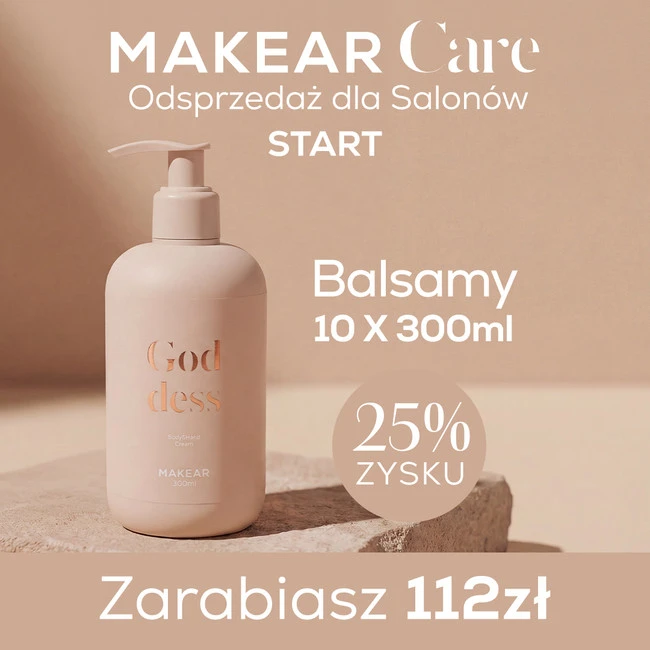 MAKEAR Care Body & Hand Creams 300 ml – Salon START Pack 10 pcs.