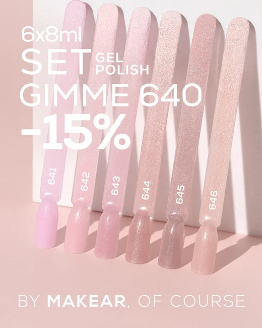 Set Gimme 640 6x UV Gel Polish Makear 8 ml