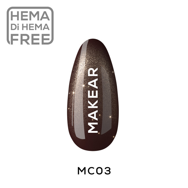 MC03 – Lakier hybrydowy Magnetic Fall Cat Eye & Flash MAKEAR 8 ml