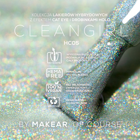 HC05 Holo Cat Eye - Lakier Hybrydowy Makear
