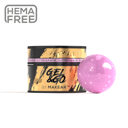 Gel&Go Glitter Lila Rose GG24 - builder gel 50ml | SED
