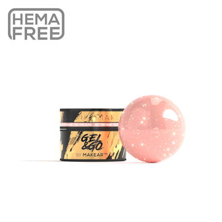 Gel&Go Glitter Nude GG26 - builder gel 15 ml