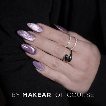 MCL02 Fluffy violet - Lakier Hybrydowy Makear Cat Eye 8ml