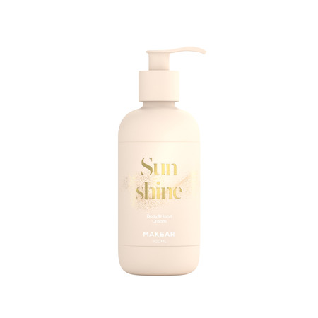 Hand and Body Balm with golden mica particles "Sunshine"  MAKEAR 300ml