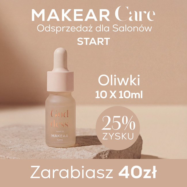 Oliwki do skórek MAKEAR Care 10 ml – pakiet salonowy START 10 szt.
