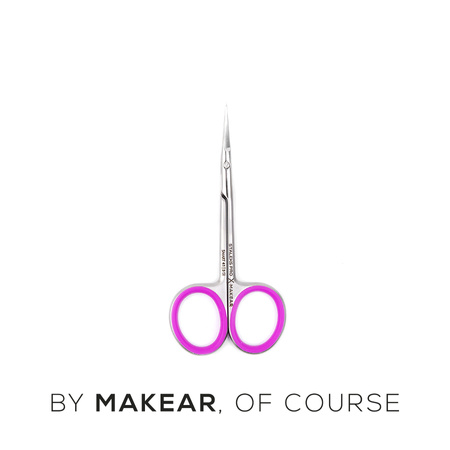 Makear x Staleks PRO SMART 41 - Professional Cuticle Scissors SE-41/3 with Curved Blades