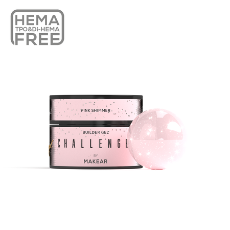 Challengel Shimmer Pink HG13- builder gel 50ml