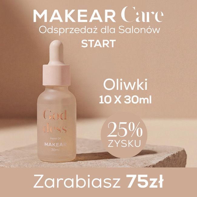 Oliwki do skórek MAKEAR Care 30 ml – pakiet salonowy START 10 szt.