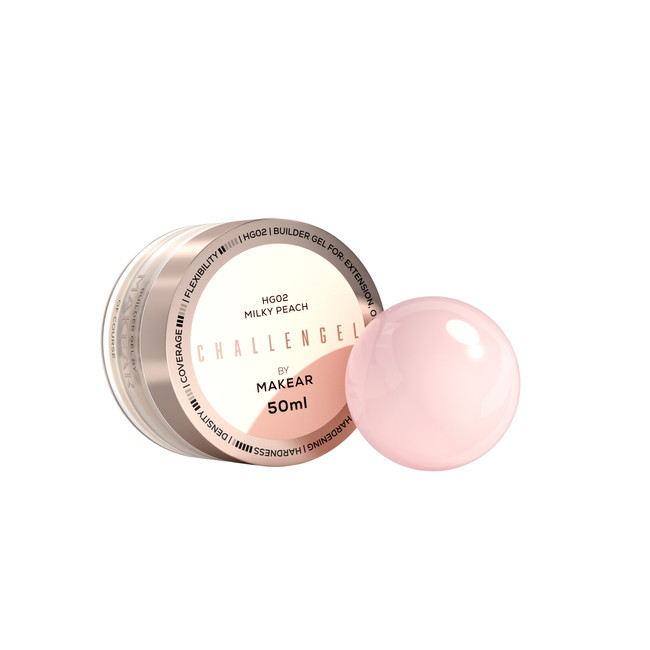 Challengel Milky Peach HG02 - builder gel 50 ml