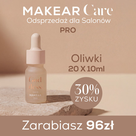 Oliwki do skórek MAKEAR Care 10 ml – pakiet salonowy PRO 20 szt.