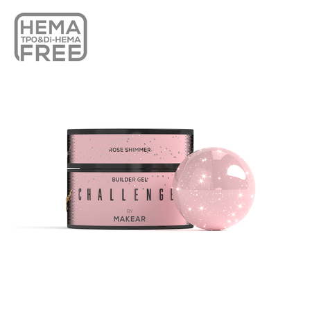 Challengel Shimmer Rose HG14 - żel budujący 50ml