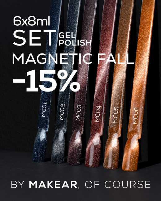 Set Magnetic Fall 6 x 8 ml Gel Polish Makear