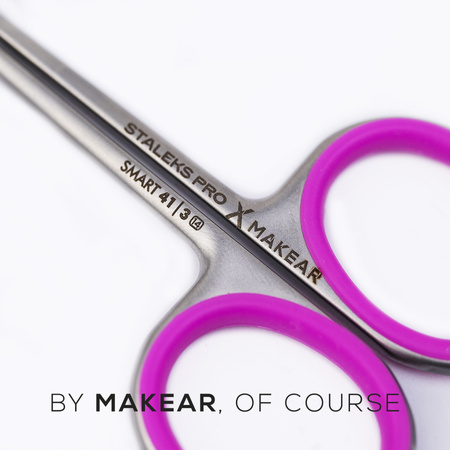Makear x Staleks PRO SMART 41 - Professional Cuticle Scissors SE-41/3 with Curved Blades