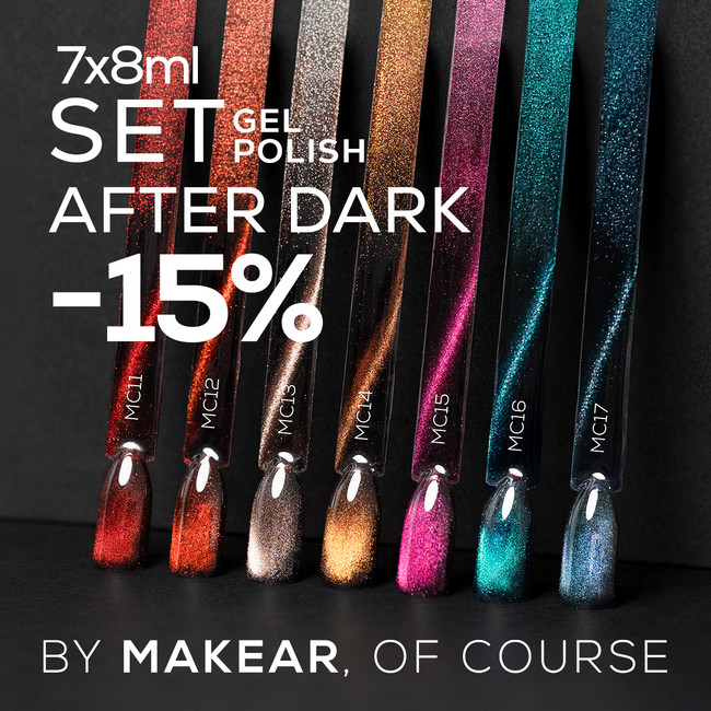 AFTER DARK MAKEAR Cat Eye Gel Polish Set 7 × 8 ml
