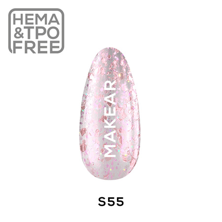 S55  Pink Aurora - UV Gel Polish Makear