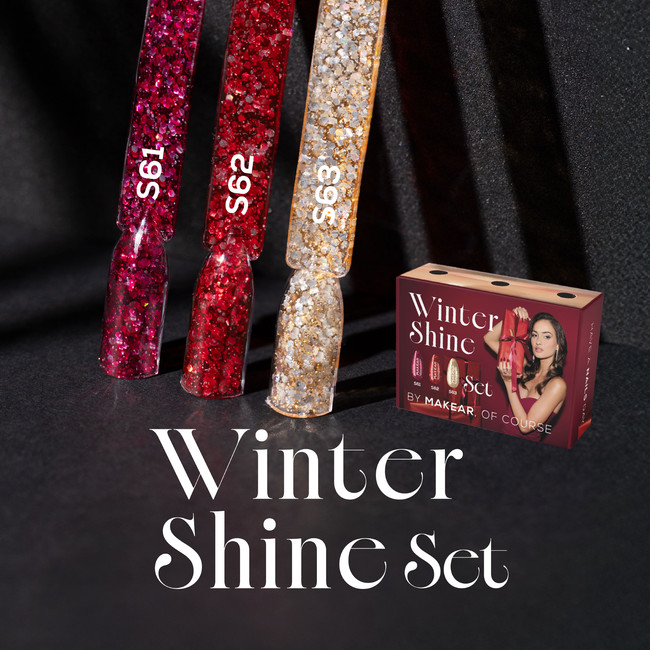 Makear Winter Shine Set - 3 x Lakier Hybrydowy