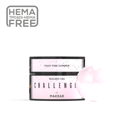 Challengel Shimmer Milky Pink HG12 - żel budujący 50ml