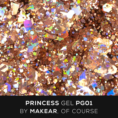Princess Gel Gold PG01 - Nail Art Gel 5ml