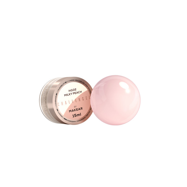 Challengel Milky Peach HG02 - builder gel 15 ml