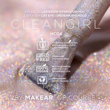 HC04 Holo Cat Eye - Lakier Hybrydowy Makear