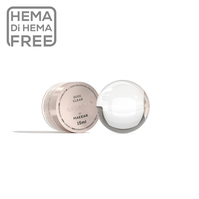 Gel&Go Up Clear GU01 - żel budujący 15 ml