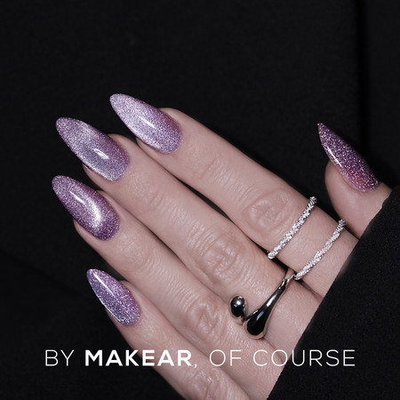 MCL02 Fluffy violet - Lakier Hybrydowy Makear Cat Eye 8ml