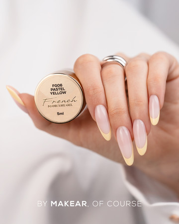 French Manicure Gel Pastel Yellow Makear FG06 5 ml