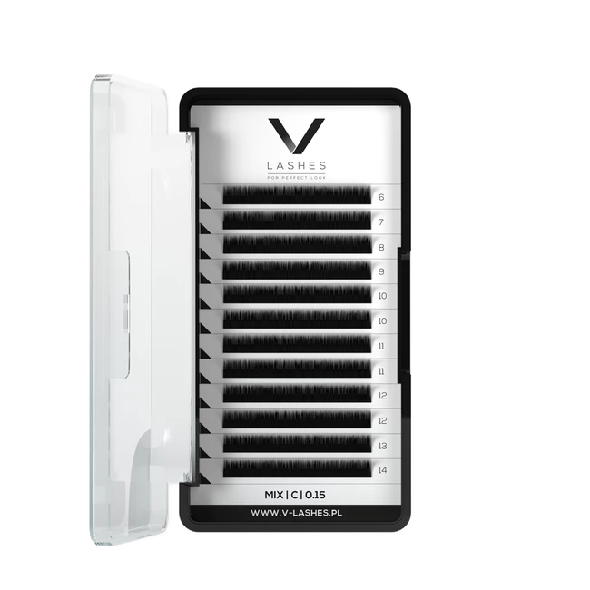 V-Lashes PLATINUM Skręt C grubość 0,15