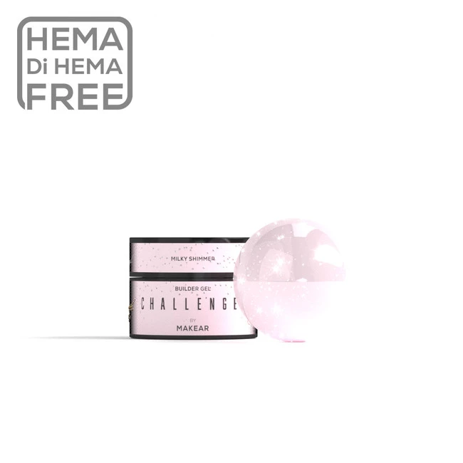 Challengel Shimmer Milky Pink HG12 - żel budujący 15ml