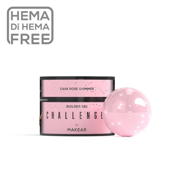 Challengel Shimmer Dark Rose HG15 - żel budujący 50ml
