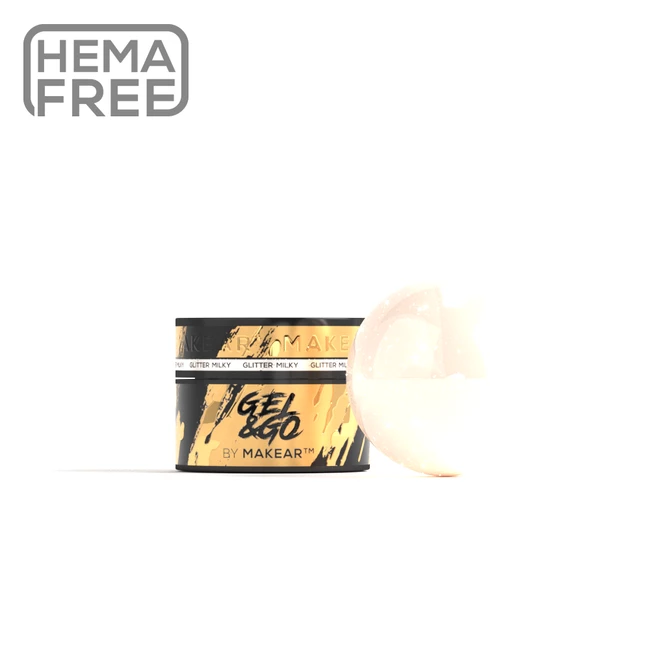 Gel&Go Glitter Milky GG20 - żel budujący 15 ml