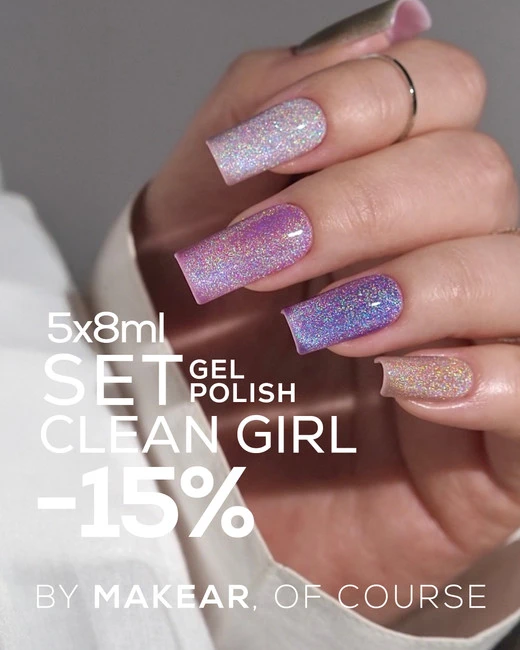 Zestaw Clean Girl Lakier Hybrydowy 5x8 ml 