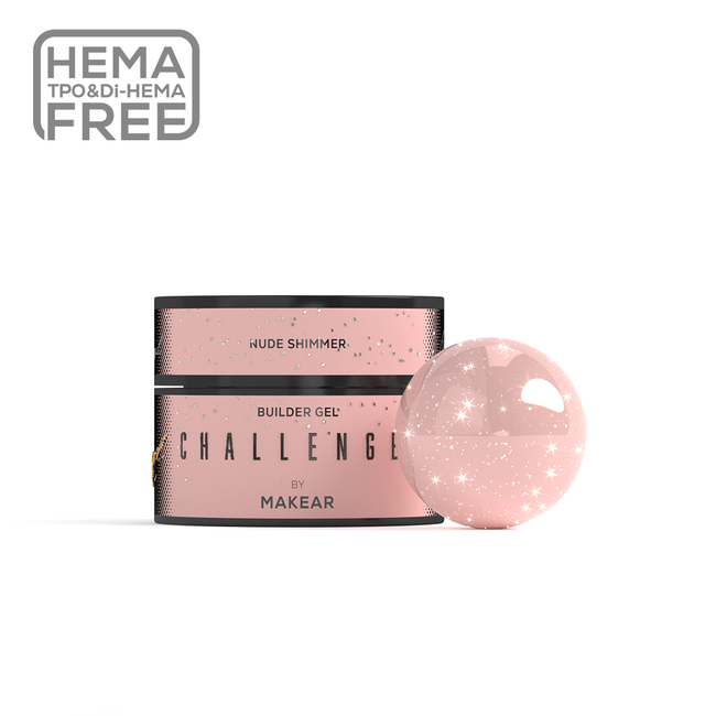 Challengel Shimmer Nude HG16 - żel budujący 50ml