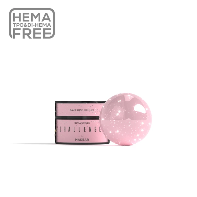 Challengel Shimmer Dark Rose HG15 - żel budujący 15ml