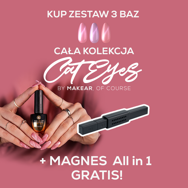 Kolekcja Rubber Base Cat Eye + Magnes