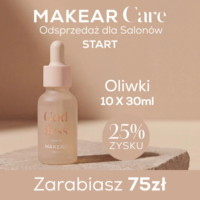Oliwki do skórek MAKEAR Care 30 ml – pakiet salonowy START 10 szt.