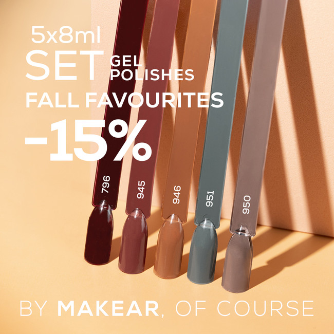 Set Fall Favourites, Uv Gel Polish 5x8 ml